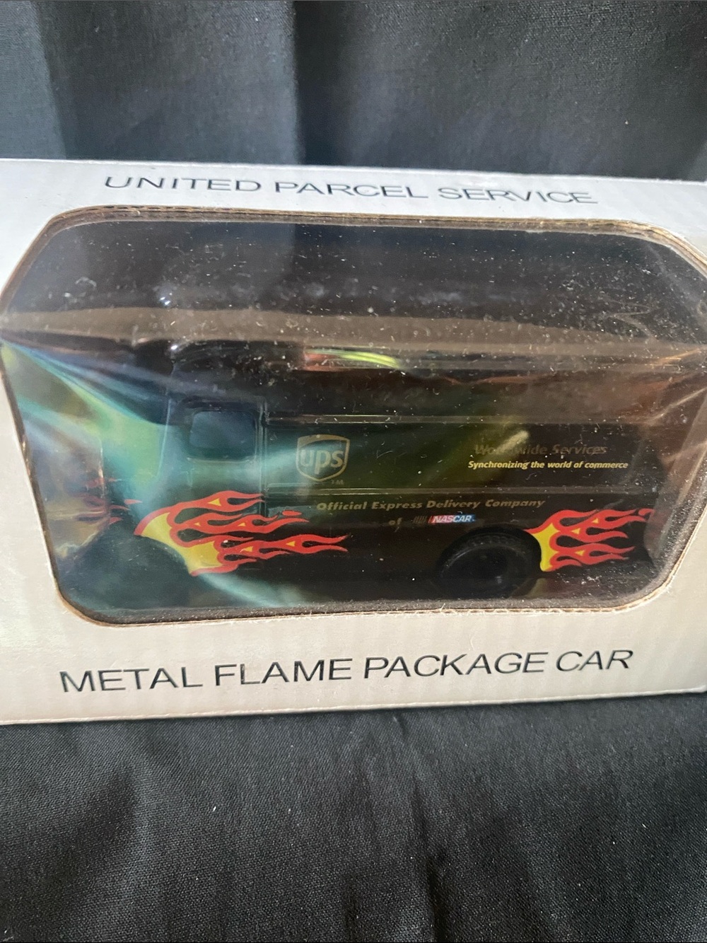 United Parcel Service (UPS) Black Flame Metal Package Car